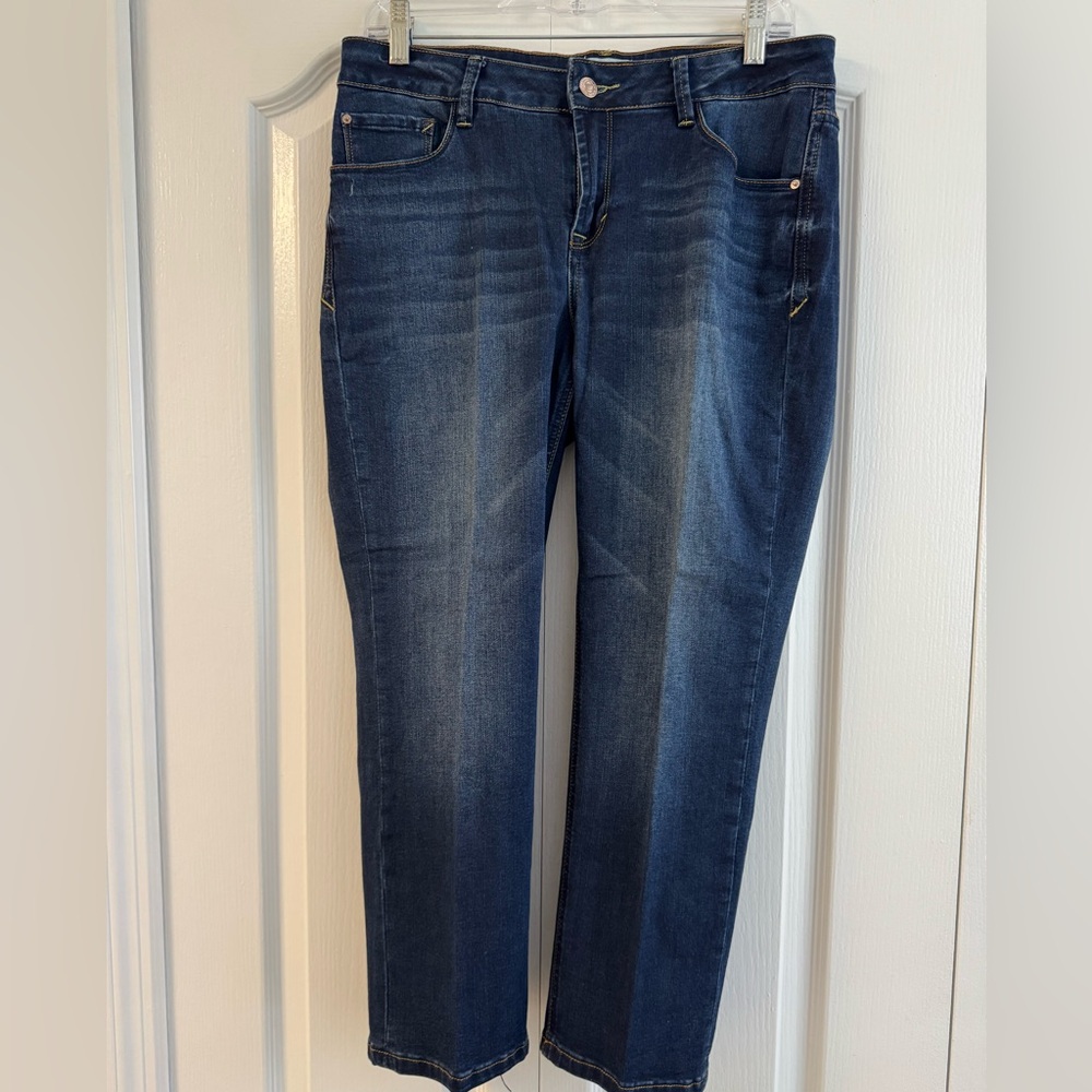 Kensie Women's Size 10/30 Dark Blue Skinny Jeans
